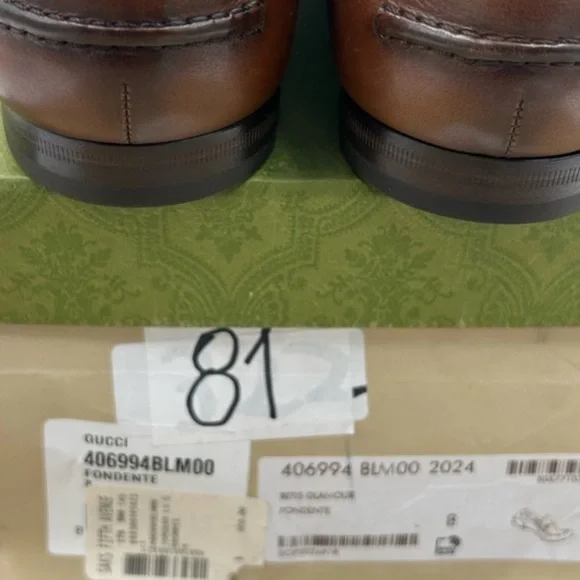 Men's Gucci JordanLoafers with Horsebit Detail. Size 8 fits 9!
